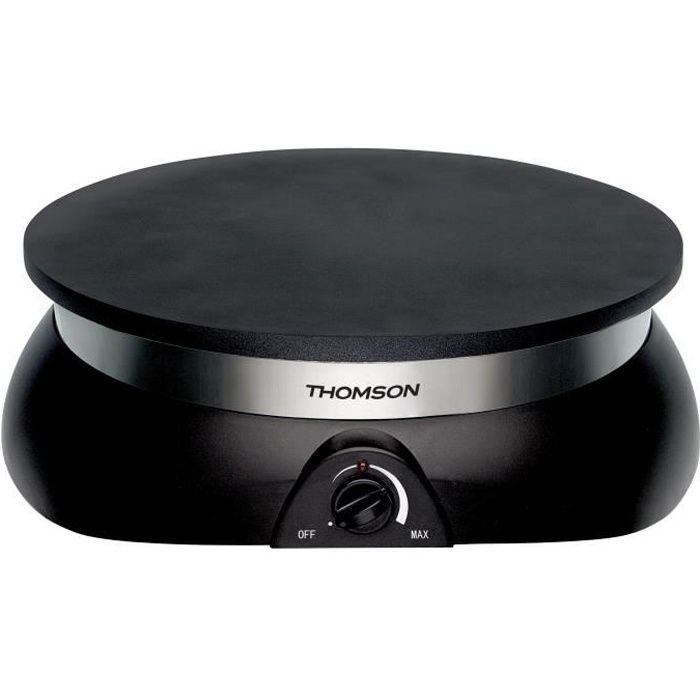 THOMSON THPM50459 Crêpière professionnelle - Ø33 cm - Noir