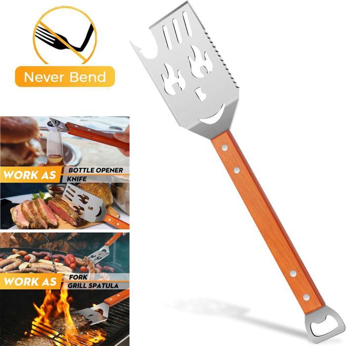 Insert à Griller En Acier Inoxydable 4mm Pour Weber GBS - Design Flamme Original Extra Fort