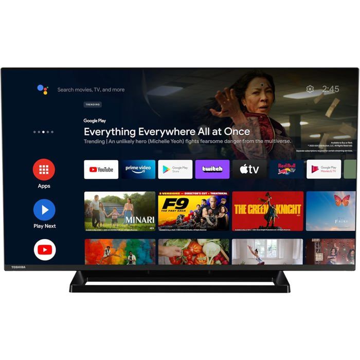 Téléviseur Toshiba 40LA3E63DAZ 100 cm FullHD SmartTV Triple Tuner Noir