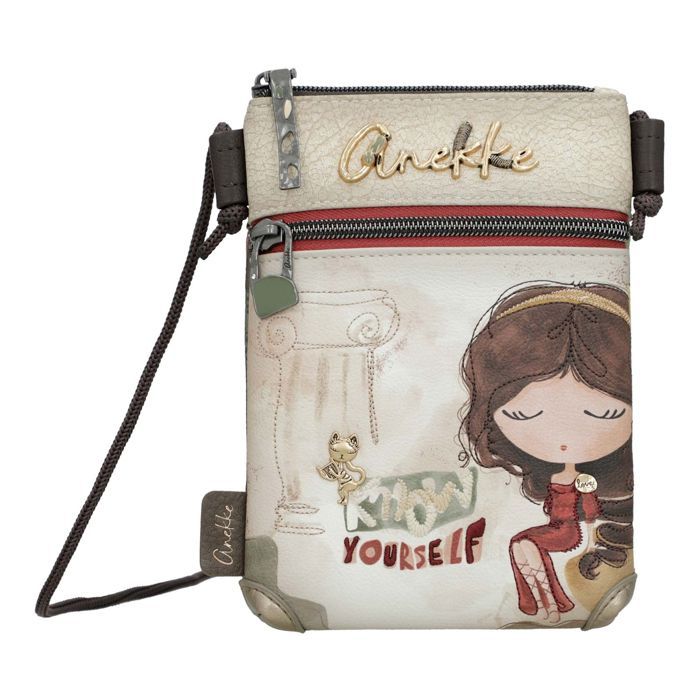 Sac à épaule bandoulière - ANEKKE - Mini Crossbody Bag - Multicolore - 19x14x2 5 cm - Fermeture zippée
