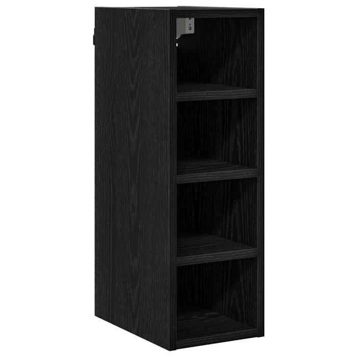 Armoire suspendue en bois - vidaXL - Chêne noir - 20x295x60 cm - Grand espace de stockage - 4 étagères