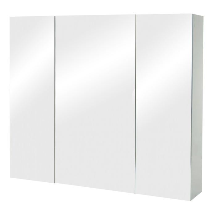 Armoire murale de salle de bain avec miroir 6 etageres finition brillante 70x80x16 cm contreplaque gris 04_0010228 Armoire murale de salle de bain avec miroir 6 etageres finition brillante 70x80x16 cm contreplaque gris 04_0010228