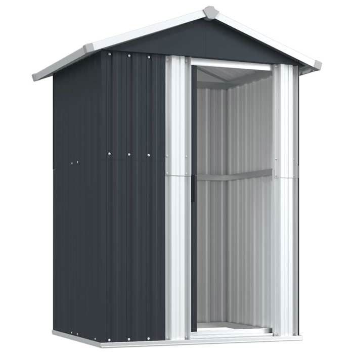 EN SOLDE*Abri de jardin - MONNA - Meuble haute - pour jardin - Anthracite 126x975x177 cm Acier galvanisé@496063