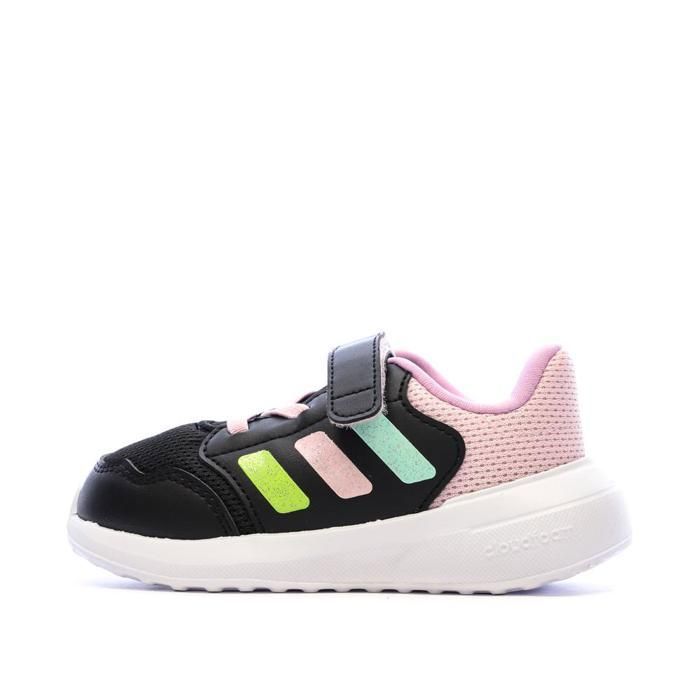 Baskets Noir/Rose Bébé Fille Adidas Tensaur Run 3.0 El