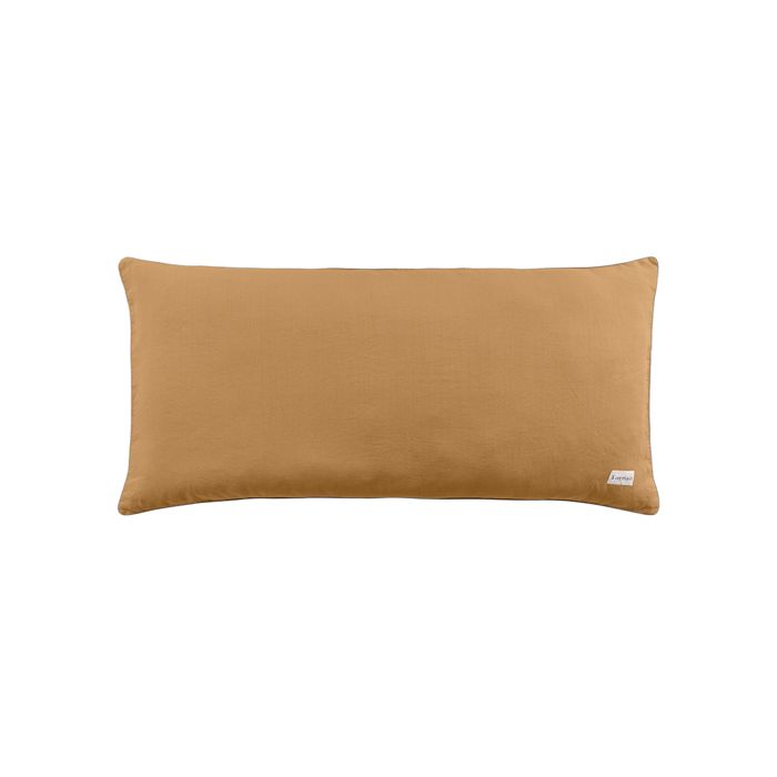 Housse de coussin en lin A Demain - 55 x 110 cm - Or moyen