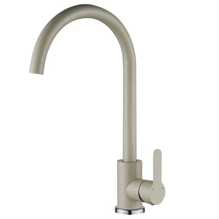Robinet dévier de cuisine Mono Beige avec bec en U