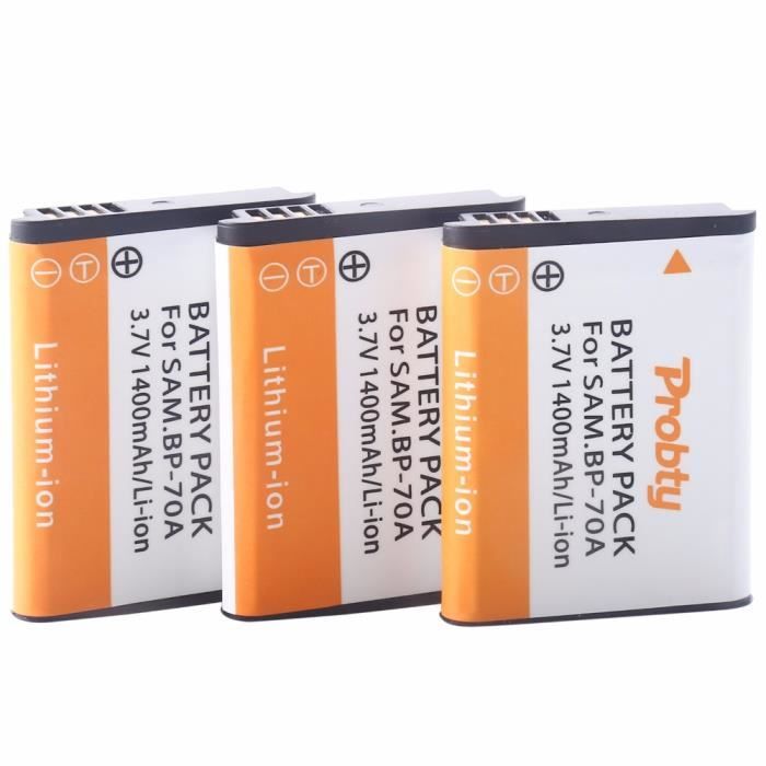 Pl80 -Probty 3x BP 70A BP 70A BP70A Rechargeable Li ion Batterie Pour ...