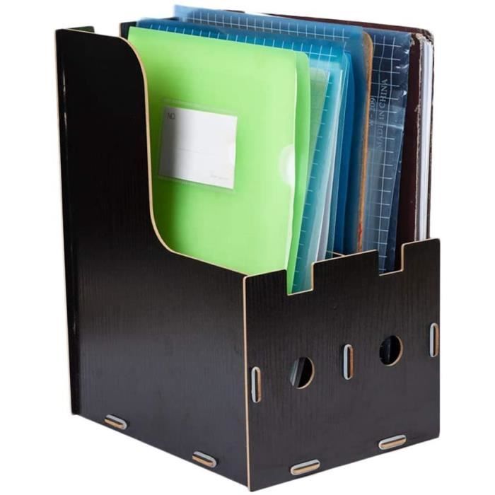 Étagère De Bureau En Bois DIY - Organiseur à Livres, Magazines - 30 X 17 X 17 Cm (blanc Ou Rose)
