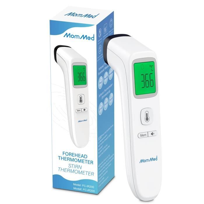 Thermomètres Médicaux Et Accessoires - Mommed Thermometre Frontal Sans  Adultes Enfants Thermomètre Écran Lcd Interi
