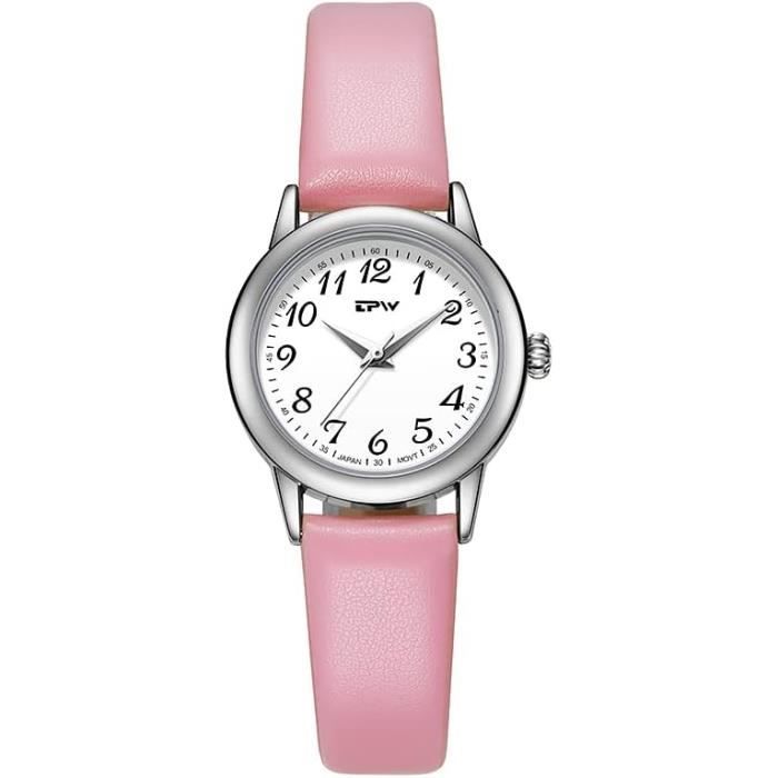 Montre Femme élégante étanche 5ATM - Bracelet Acier Inoxydable Avec Cristaux - Mouvement Quartz Précis