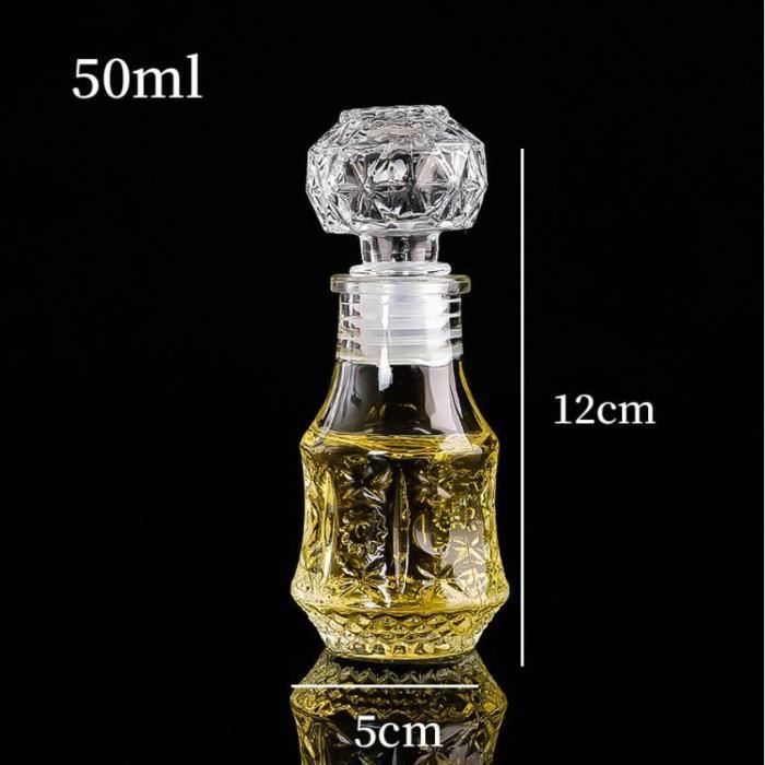Mini Caraffe HI screw-Mini carafe à whisky français ou bouteille de 100ml,petit ...