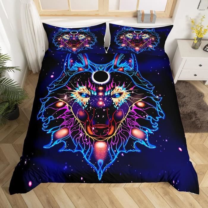 Housse De Couette Galaxie Marbre 3 Pièces | 200x200 Cm + 2 Taies 65x65 Cm | Microfibre Douce Et Respirante