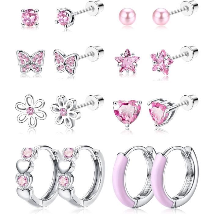 Boucles D'Oreilles En Acier Inoxydable Forme Grain De Café - Or Ou Argent, 8-13 Mm - Hypoallergéniques, Cadeau Femme