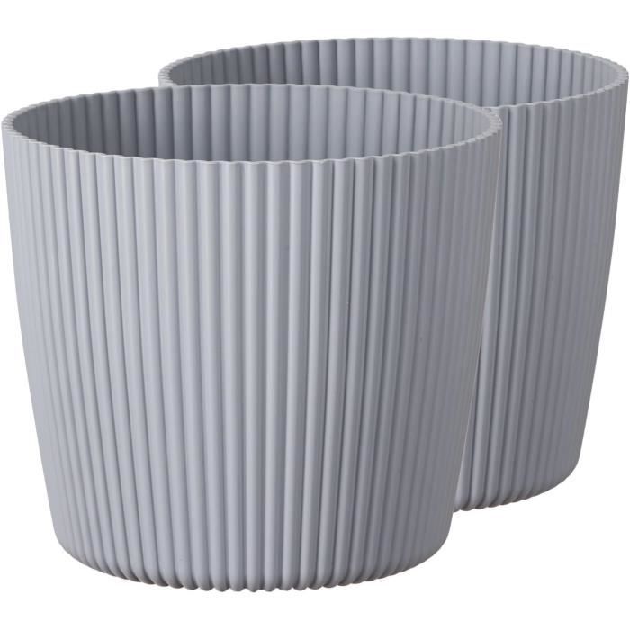 Lot De 5 Pots De Fleurs En Tissus Non Tissés - 3 à 12 Gallons (environ 18.9L), Noir, Drainage Et Aération Optimaux