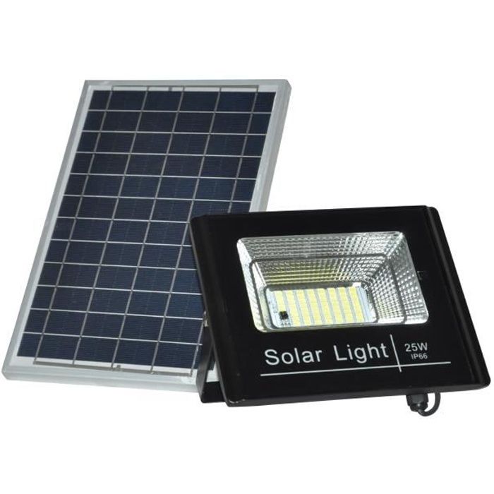 Projecteur LED solaire 25W avec télécommande - Température lumière