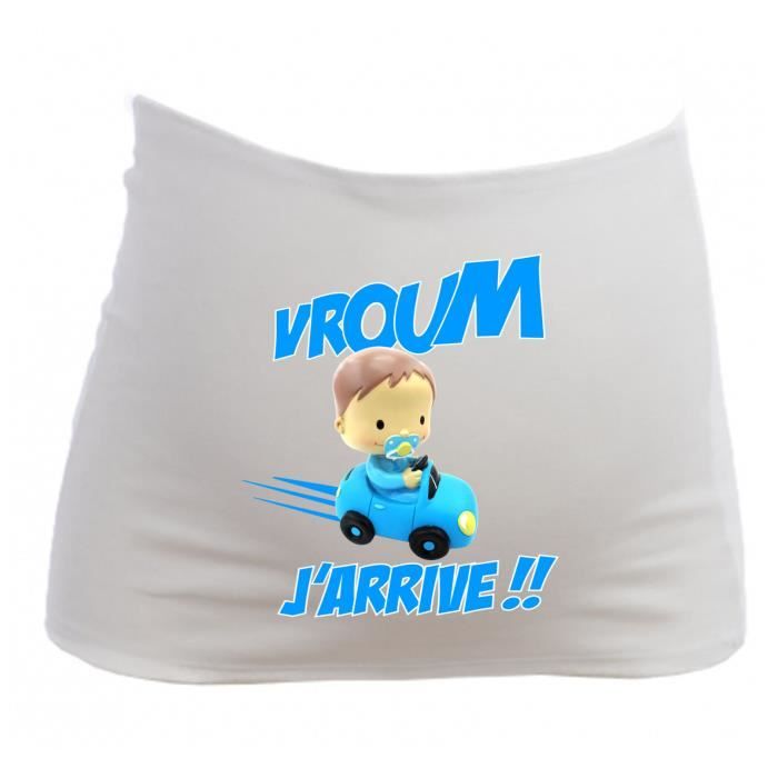 Bandeau De Grossesse Humour Bebe Garcon J Arrive Voiture Bleue Future Maman Cdiscount Puericulture Eveil Bebe