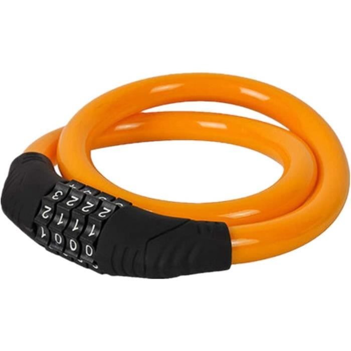 Cadenas En U à Combinaison 4 Chiffres - Réinitialisable - Anse 14mm Antivol Vélo - Protection Robust