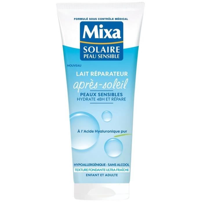 MIXA Lait réparateur après-soleil - Pour peau sensible - 200 ml