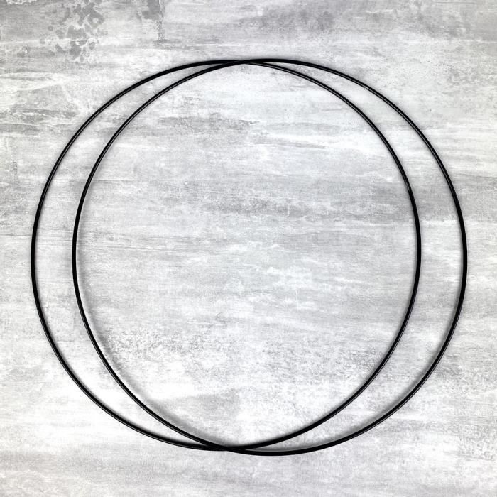 Cercle Métallique Noir, Diam. 30 Cm Pour Abat-jour, Anneau Epoxy