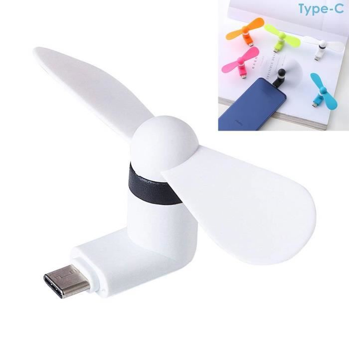 Mini Ventilateur - E.F.CONNECTION - USB Type-C - Portable - Silencieux - 85 cm - E F Connection
