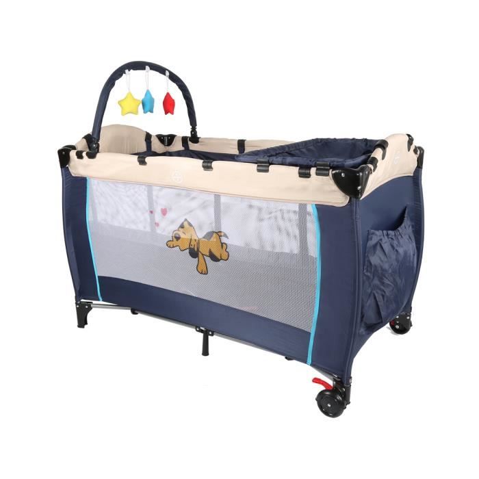 Laizere Lit Bebe Lit Bebe De Voyage Pliant Double Couche Bleu Cdiscount Maison Laizere Lit Bebe Lit Bebe De Voyage Pliant Double Couche Bleu Cdiscount Maison