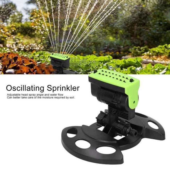 Arroseur Oscillant 16 Buses - 4 Modes - Portée 8-18m - Pour Pelouse Et Jardin