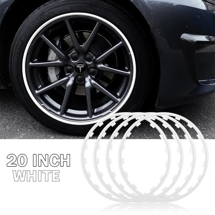 20 pouces blanches - Jantes De Voiture Bague Protecteurs Véhicule Jantes  Bandes de Protection pour Audi S A3 - Cdiscount Auto