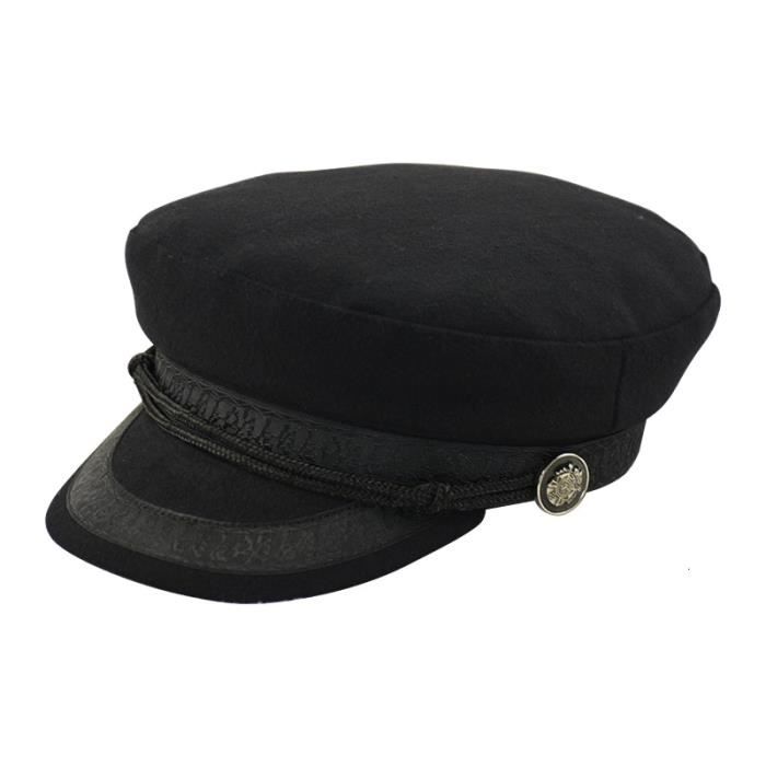 INOGIH Casquette Trilby Fedora En Feutre Homme - Manhattan Style Classique Noir Taille M