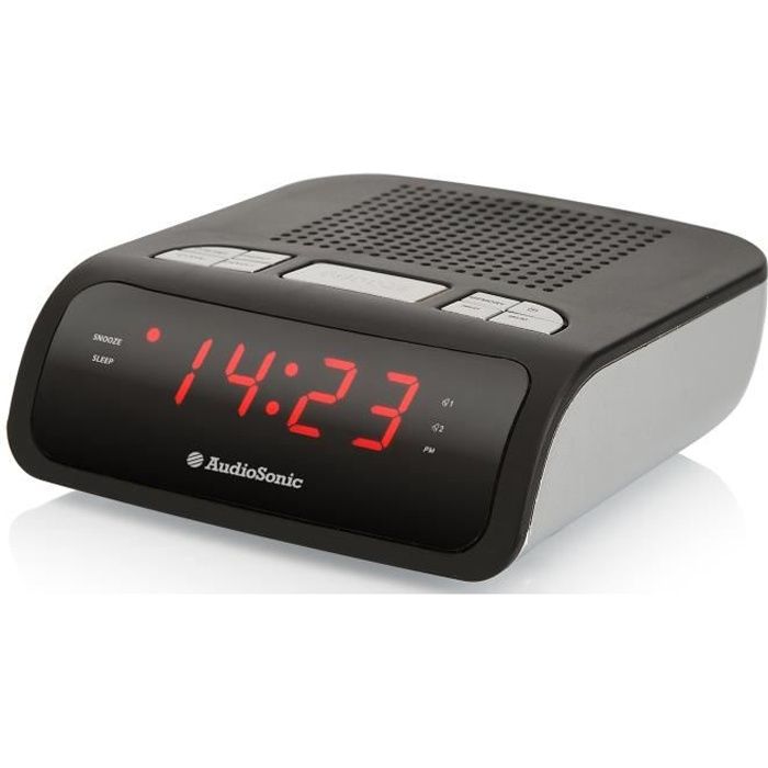 Audiosonic CL-1492 Radiosveglia Proiettore Radio FM Doppio allarme 