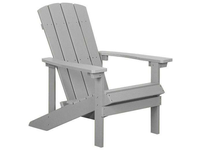 Chaise de jardin gris clair ADIRONDACK