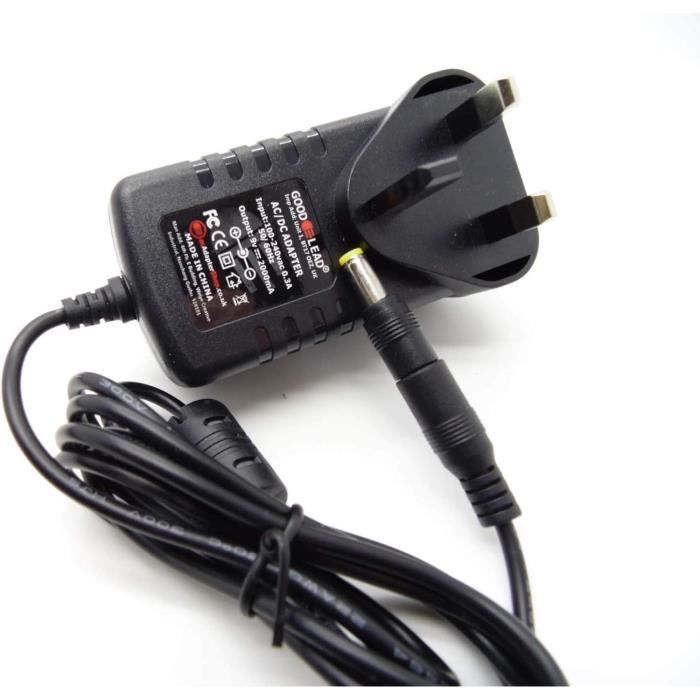 Chargeur Secteur 9V Pour Vélo Elliptique Kettler Situs Cross 4.1 - Longueur Câble 90 Cm - Prise Française