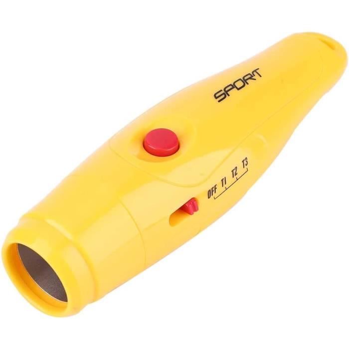 Sifflet Électronique Réglable 3 Tons 3 Volumes – Jaune Multi-Usages Sport & Police