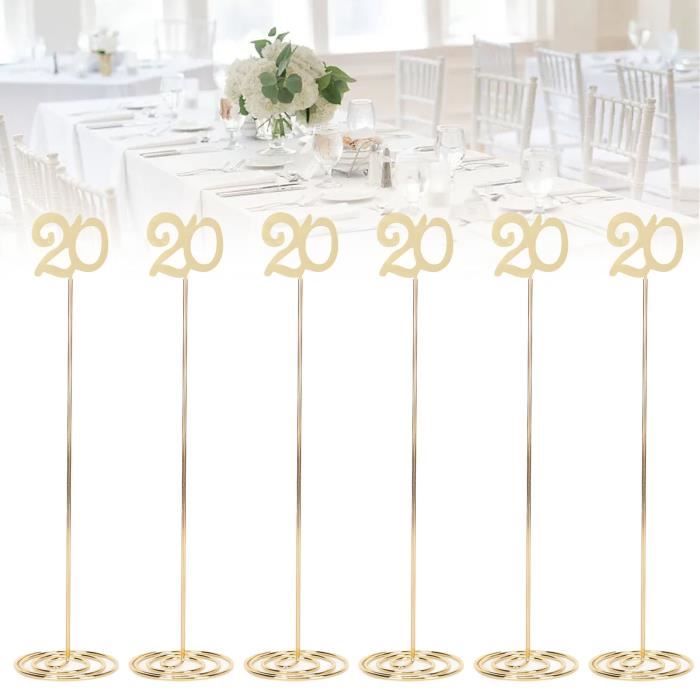 48 porte-numéros de table, triangulaire, romantique, mariage