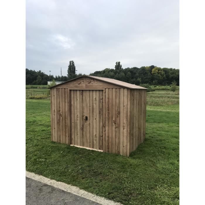 DURAMAX Abri de jardin métal - Imitation bois - 4,75m² pas cher