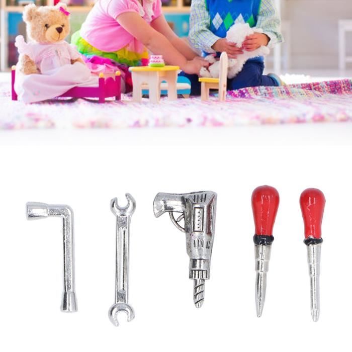 2x Mini 1/12 Dollhouse Jardin Outils Filles Jouet DIY Maison De Poupée