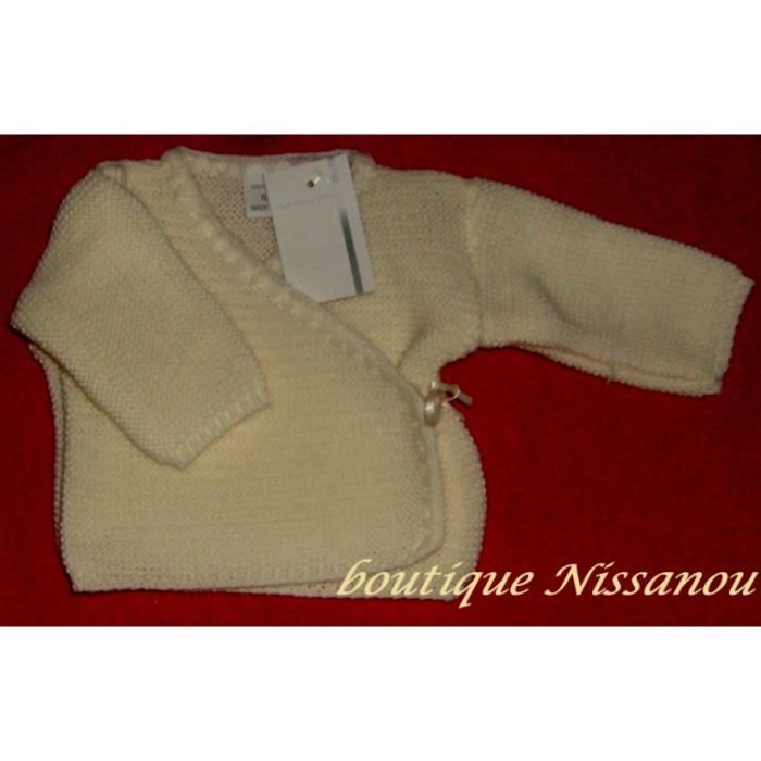 BRASSIERE bebe, idee cadeau naissance, 0M CREME