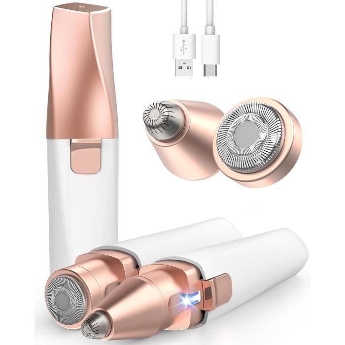 Épilateur visage pour femmes2 en 1 avec lumière LED - Audley Electric
