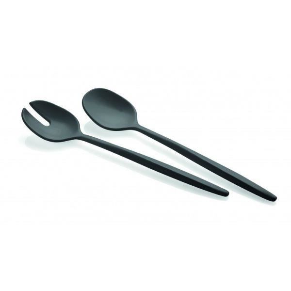 Couverts à Salade Trend'Up Classico – Plastique Transparent – 28 Cm – Neuf