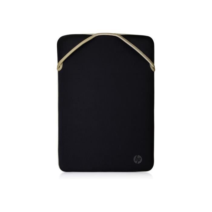 Housse de protection HP 14 pour ordinateur portable - Noir/Or réversible 37 x 27 x 1 cm