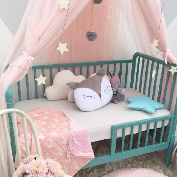 Baldaquin Rideaux De Lit Enfant Bebe Tente De Jeu Moustiquaire Decoration Diy Chambre Princesse Interieur Suspendu Rose Cdiscount Maison
