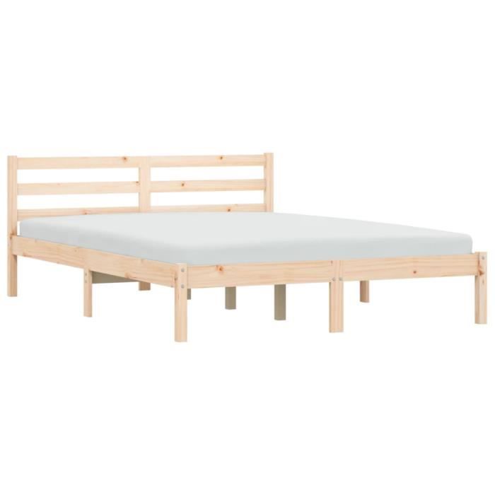 Cadre De Lit 140x190 Cm Avec Rangement - Sommier à Lattes, Tête De Lit Capitonnée, En Métal Renforcé, Facile à Assembler, Pour Chambre Adulte