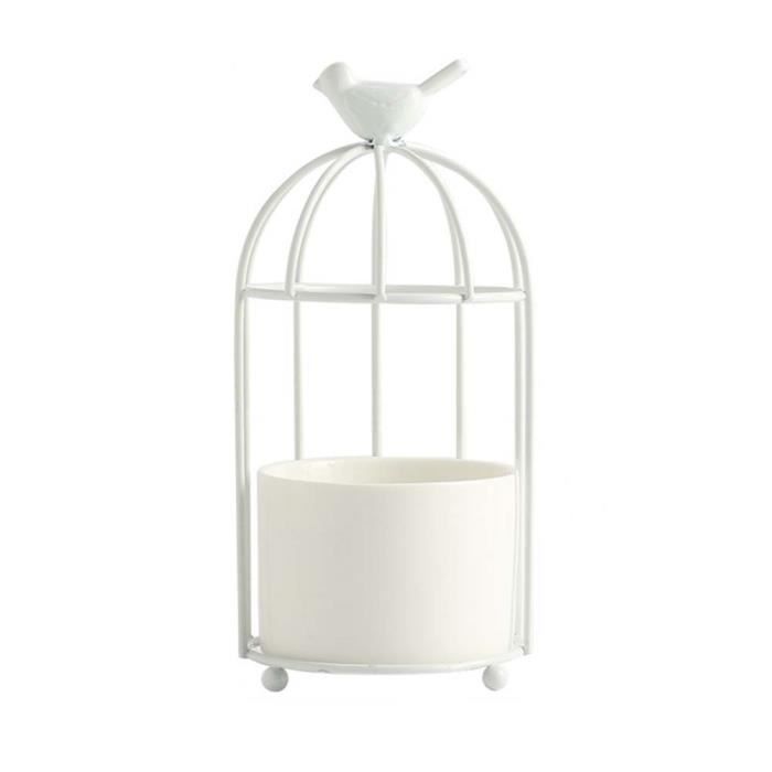 Pot En Céramique Vide En Forme De Cage à Oiseaux - Pour Pot-pourri Ou Décoration - Occasion