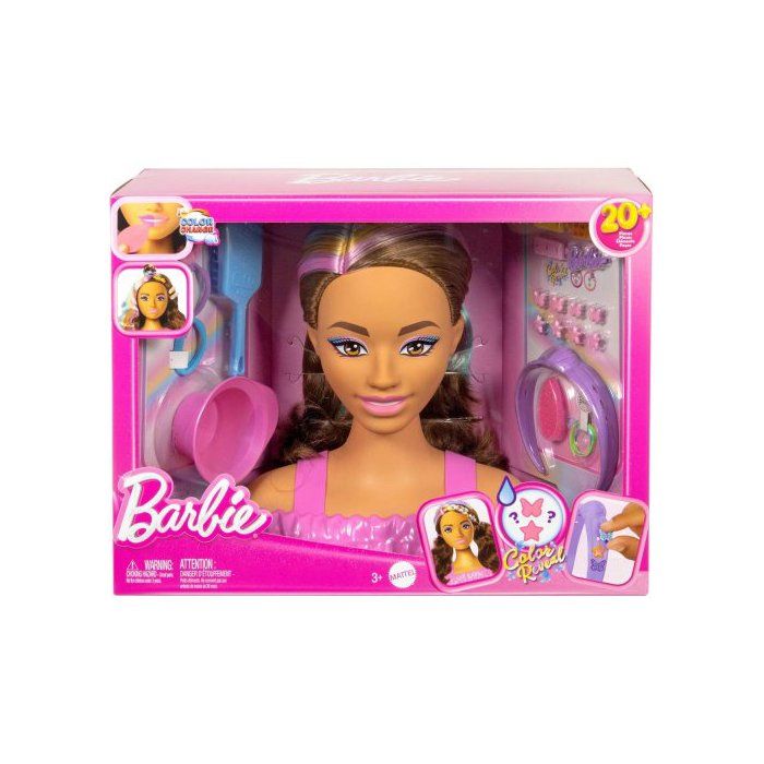 Tete a coiffer blonde Barbie Color Reveal - Poupée Mattel