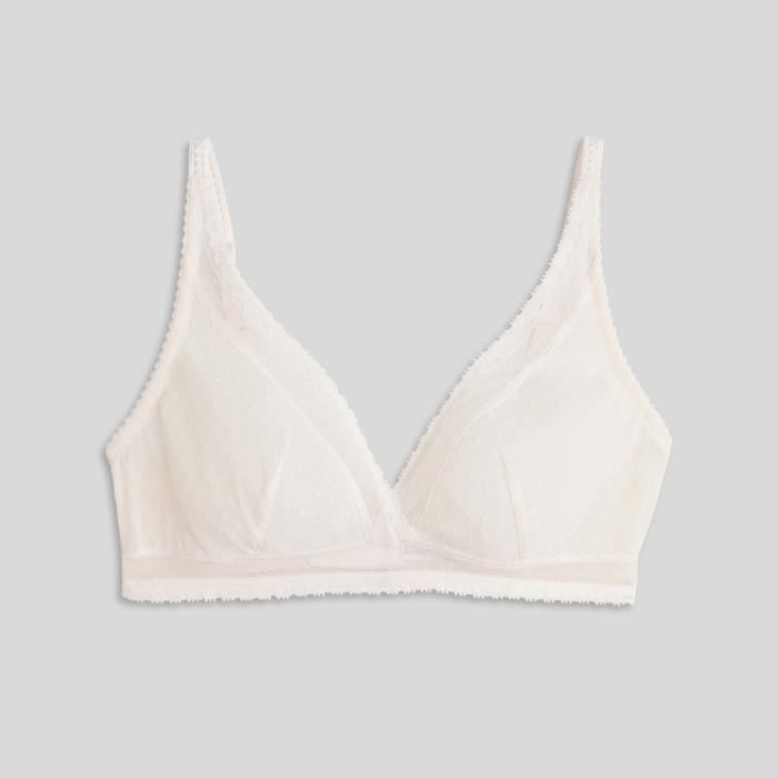 Soutien-gorge Triangle Chantelle 1251 En Tulle Rouge Fraise - Taille 90A/75A/34A/3A, Neuf