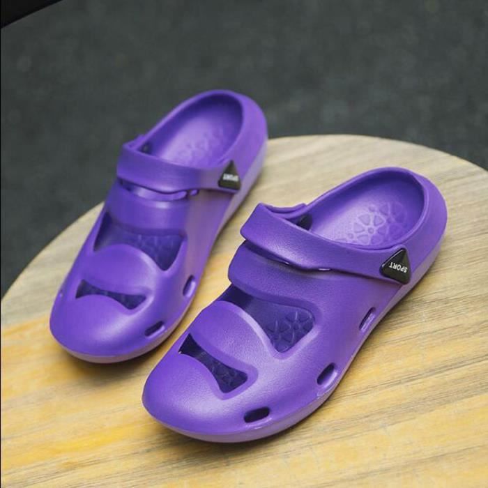 chaussures de plage plastique femme