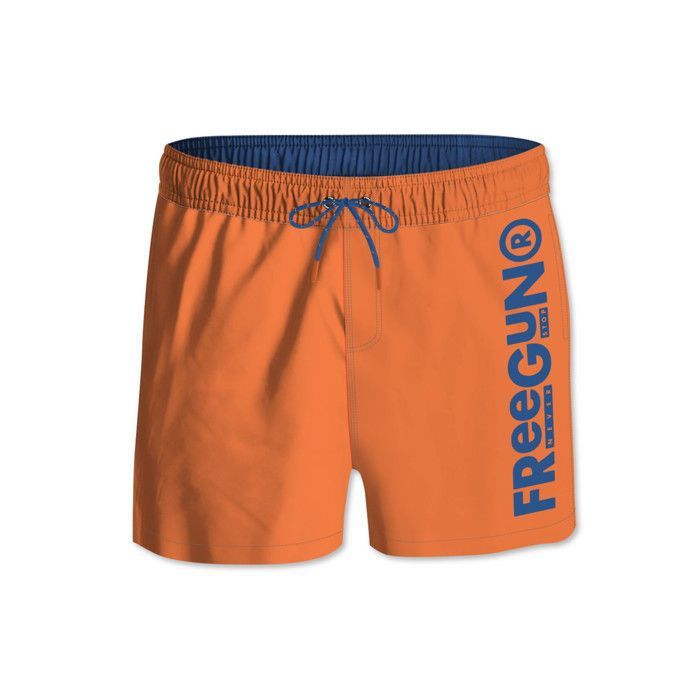Freegun Maillot de Bain Short Microfibre Garçon Orange Cdiscount