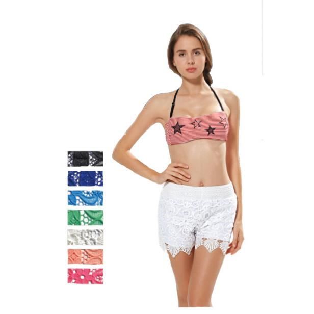 Short clearance femme dentelle