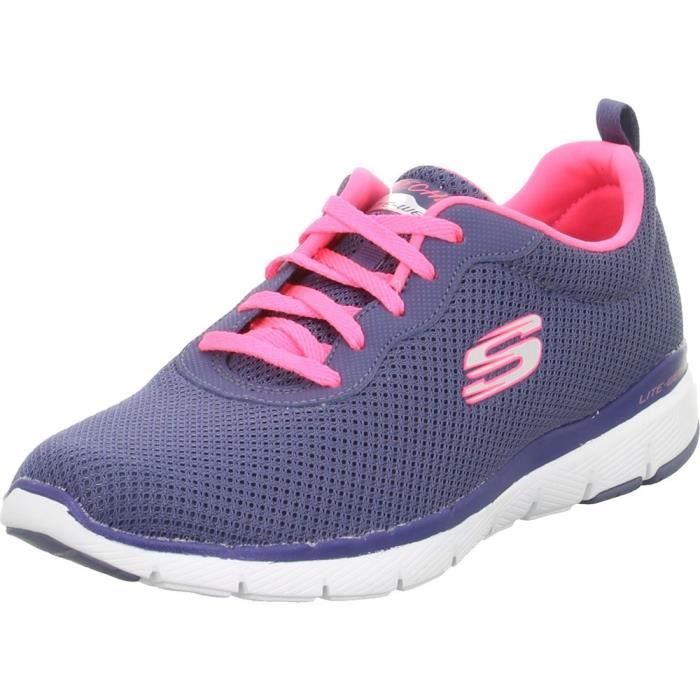Skechers Baskets - SKECHERS - First Insight - Femme - Bleu - Textile - Lacets