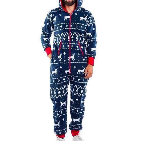 Pyjama Homme Hiver 2 Pièces - Haut Manches Longues + Pantalon Poches, Coton Doux, Tailles S à XXL