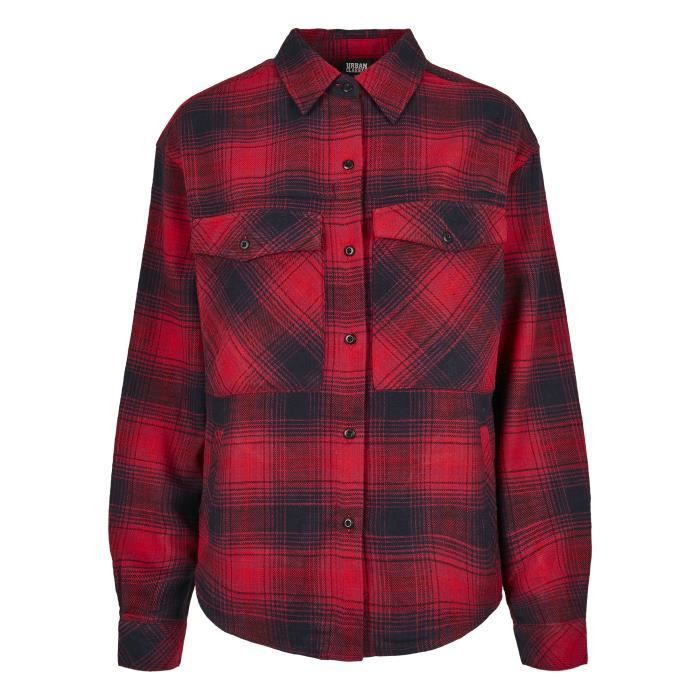Chemise - Urban Classics - A Carreaux FLANELL - 100% coton - Col